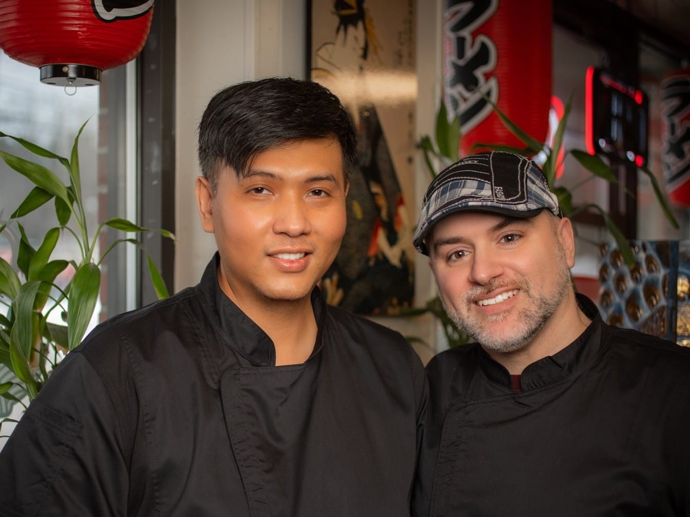 Chef Paponake MacIntosh and Chef Alan MacIntosh smiling together